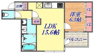 アパタワーズ神戸三宮の物件間取画像